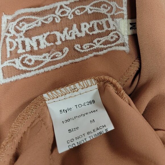 TAN Brown Caramel Blouse Top,various Sizes M, L- NEW - Picture 4 of 16